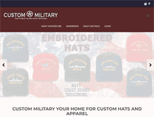 Tablet Screenshot of custommilitary.com